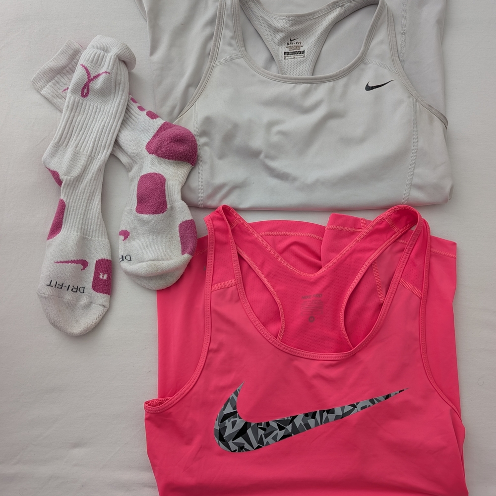 Nike Dri fit shirts & elite socks